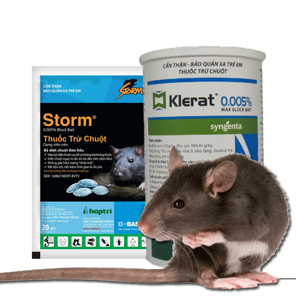 Những nhãn hiệu thuốc diệt chuột nổi tiếng có ghi nhận hiệu quả tốt?
